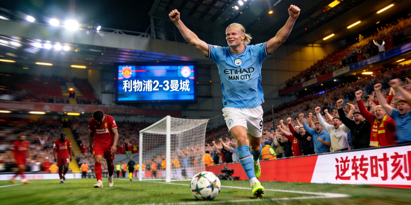 哈兰德梅开二度助曼城逆转利物浦